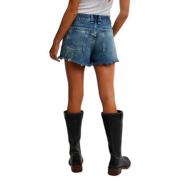 NEW FREE PEOPLE now or never shorts in sunsational - Picture 3 of 5